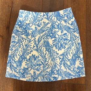 Lily Pulitzer High-Waisted Jonas Skort in Aqua Lounge: Size 2 🐬🪸